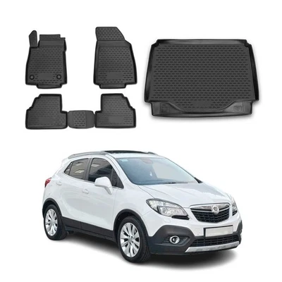Custom Floor Mats & Cargo Liners for Buick Encore 2013-2022 Black 5 Pcs - Image 1 of 4