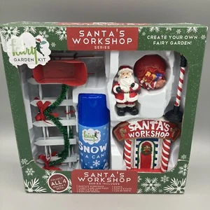 Fairy Garden Kit Santas Workshop Series Christmas Craft Santa Snow NEW - Picture 1 of 8