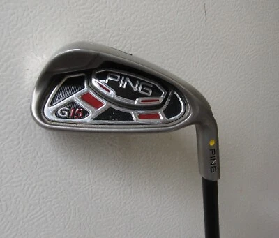 PING G15 7-iron, Matrix Red Tie OC Graphite, S-Flex, Yellow Dot lie, 37.5"-Demo - Image 1 of 4