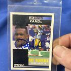 Pat Terrell Autograph On A 1991 Score   Los Angeles Rams