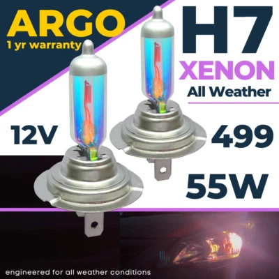 H7 55w Xenon Headlight Bulbs Rainbow White Lamp Light Effect Hid 12v Bulb 477  - Image 1 of 4