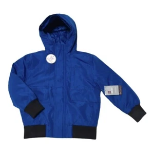 Swiss Tech Boys Jacket XS 4-5 Blue Hooded Coat Winter Kids Peak Technology NEW - Picture 1 of 15