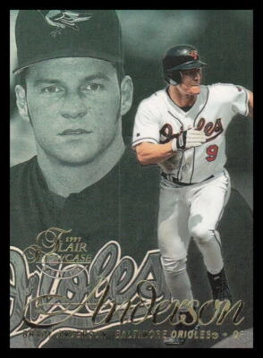 1997 Flair Showcase Row 2 #9 Brady Anderson  Baltimore Orioles - Image 1 of 2