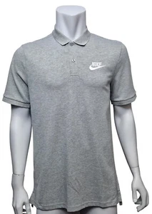 NIKE Herren Classic Polo Button Up Logo Top 100% Baumwolle Kurzarm UVP 64,95€ - Bild 1 von 4