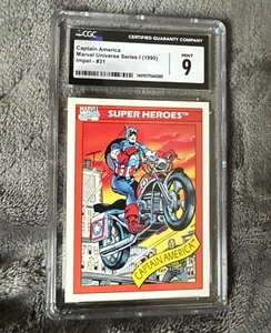 1990 Marvel Universe Series 1 Captain America's Motorcycle CGC 9 #31 - Picture 1 of 3
