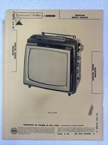 PhotoFact Folder With CircuitTrace For Truetone Model 2DC3609 TV Repair - Picture 1 of 3
