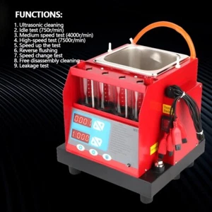 Car Washing Tool 220V/110V 4 Cylinder Fuel Injector Tester & Ultra Cleaner MST30 - Bild 1 von 7