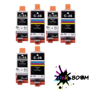 6 Tinte für PGI-35 CLI-36 PIXMA IP100 IP100B iP110 Drucker bk & cl - Bild 1 von 1