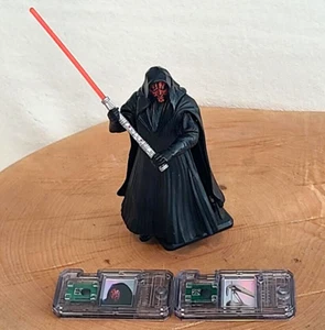 1999 Darth Maul Tatooine Star Wars Figure w/ CommTech Chip + Battle Droid Chip - Picture 1 of 10