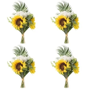 Künstlich Hochzeitsstrauß Sonnenblumen Künstliche Brautstrauß Sonnenblumenstrauß - Bild 1 von 12