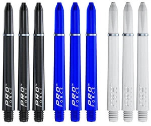 3 juegos de ejes de dardos medianos Winmau Pro Force - Seguimiento de envíos - Negro Azul Blanco - Imagen 1 de 1