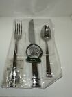 Heritage Mint BENTLEY 3 Piece Place Setting SFK Glossy Stainless NEW Old Stock