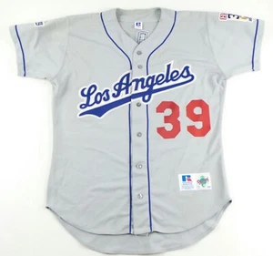 Vintage Russell Athletic Los Angeles Dodgers Gibbs Baseball Jersey Size Men's 44 - Picture 1 of 7