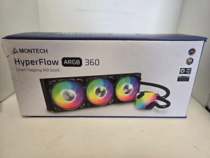 Montech Hyperflow Argb 360 AIO Cooler for Intel & Amd (Black) - Afbeelding 1 van 4