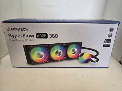 Montech Hyperflow Argb 360 AIO Cooler for Intel & Amd (Black) - Image 1 of 4