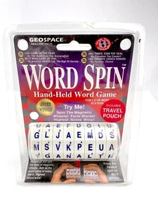 Vintage 2006 Word Spin Hand Held Game Brain Teaser Puzzle Mind GeoSpace NEW - Picture 1 of 8