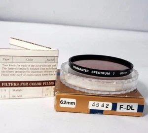 Promaster Spectrum 7 62mm F- DL Filter used Day - Picture 1 of 1