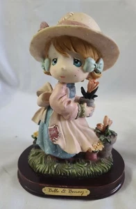 Vintage 9" Belle & Benny "A Little Girl Holding Flowers" Figurine (Pre-Owned) - Picture 1 of 9