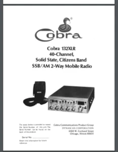 Cobra 78X CB 40 canales 29 páginas manual del propietario peine encuadernado cubierta brillante - Imagen 1 de 1