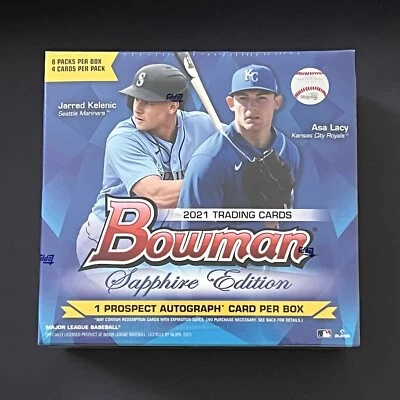 2021 Bowman Sapphire Edition MLB Baseball Factory Sealed Box Online Exclusive - Image 1 of 4