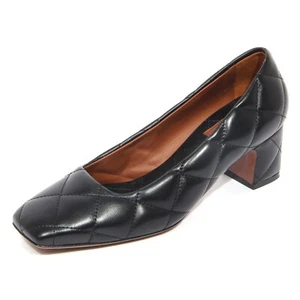 G3756 decollete donna L'AUTRE CHOSE black leather shoes women - Imagen 1 de 4