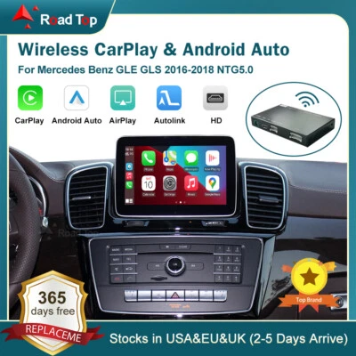 NEW Wireless Carplay Retrofit Kit Android Auto For Mercedes Benz GLE GLS NTG5.0 - Image 1 of 4
