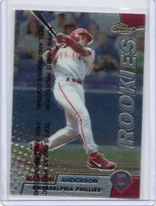 1999 Topps Finest Baseball #136 Marlon Anderson Rookie - Picture 1 of 2
