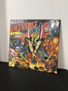 Calendario Marvel Universe 2000 Thor Iron Man e Capitan America e altro Sigillato - Foto 1 di 2