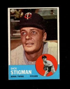 1963 Topps Baseball #89 Dick Stigman Card - EX #3181 - Picture 1 of 1