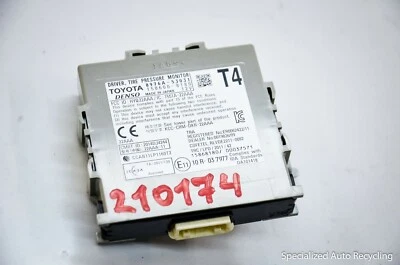 LEXUS RC350 IS350 MONITOR DE PRESIÓN DE NEUMÁTICOS MÓDULO DE CONTROL UNIDAD TPMS FABRICANTE DE EQUIPOS ORIGINALES 2014-2016 Foto 1 de 4