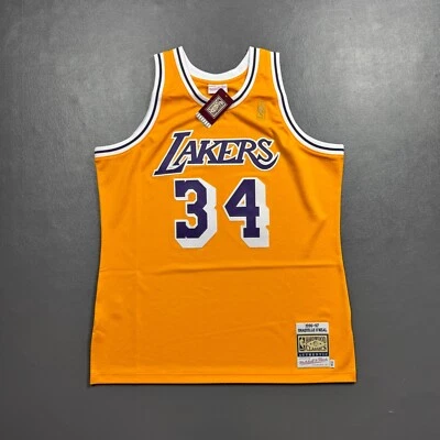 100% Authentic Shaquille O'Neal Mitchell Ness 96 97 Lakers Jersey Size 48 XL Men - Image 1 of 4