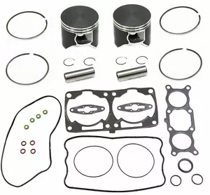 2 Dual Ring Piston Kit w/ Gasket Kit Polaris 700 Dragon RMK IQ SWITCHBACK 81mm - Picture 1 of 1