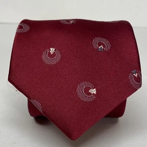 Vintage Damon Krawatte rot Retro 70er Polyester Seide Mischung NeckTie Made in USA B7 - Bild 1 von 8