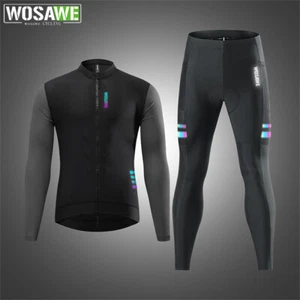 WOSAWE Hombres Ciclismo Transpirable Jersey Absorbente de Humedad Camisas Acolchado 3D Medias - Imagen 1 de 26
