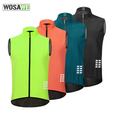Chaleco Ciclismo Windproof Running MTB Bicicleta Camiseta Sin Mangas Reflectante - Image 1 of 4