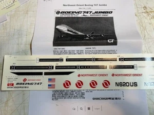 Idea Decals Boeing 747 (NorthWest Orient)...MINT...#AP036 - Picture 1 of 1