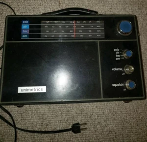 Vintage Unimetrics Omniband IV Multi Radio Works Portable Battery Antique  - Picture 1 of 11