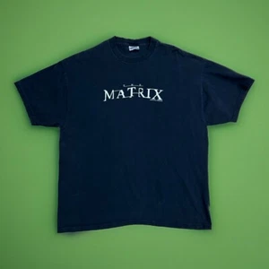 Vintage The Matrix 1999 Movie Promo Tee Black T-Shirt Short Sleeve Size XL - Picture 1 of 4