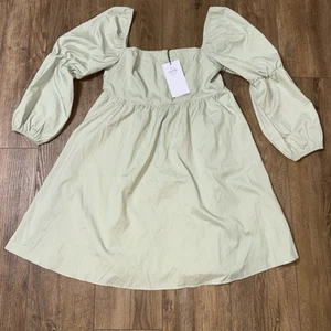 Vestido corto mujer verde menta - Imagen 1 de 5