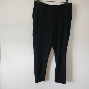 Pantalones Lauren Ralph Lauren Lana Merino Angora Mezcla Cachemira Negros XL - Imagen 1 de 6