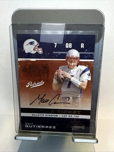 Biglietto Playoff Contenders Matt Gutierrez Rookie 2007 n. Auto 197 - Foto 1 di 2