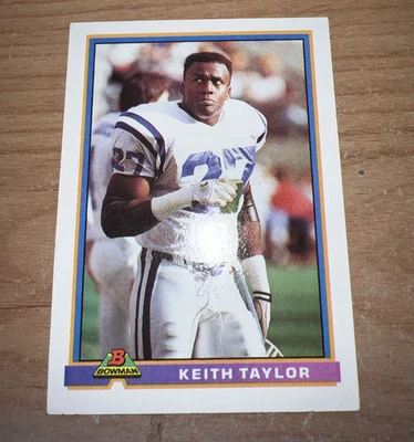 1991 Bowman Topps Company - Keith Taylor #204 - NFL - Indianapolis Colts - Image 1 of 4