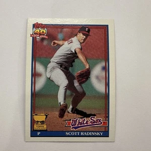 Tarjeta de béisbol novato 1990 Topps Scott Radinsky #299 White Sox - Imagen 1 de 2