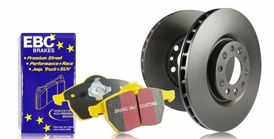 Kit de frenos de rotor trasero EBC S13KR1453 para Mazda CX-7 2009 con freno de material amarillo Foto 1 de 1