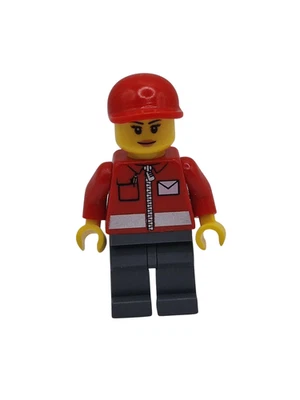 LEGO® Minifigur Post Office White Envelope and Stripe Town City  post011 - Bild 1 von 2