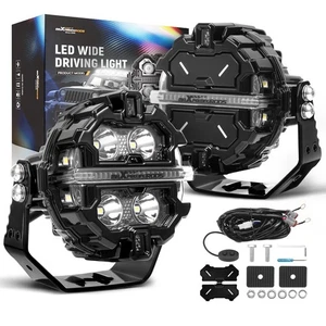 160W LED Pod Lights Spot Beam RGB For ATV UTV Marine 4X4 Off Road 12V White - Picture 1 of 17