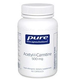 Pure Encapsulations acetil-L-carnitina 250 mg 60 VegCap - Imagem 1 de 1