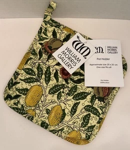 William Morris Gallery Pot Holder ‘Fruit’ Pattern 100% Cotton Made In Portugal - Picture 1 of 6