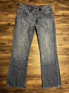 Indigo Palms Boot Cut Men Blue Jeans Tag 38x34 Actual Size 38x33 Zip Fly - Picture 1 of 8