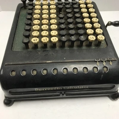 Burroughs Class 5 10 Column Key Driven Calculator Adding Machine-As is - Image 1 of 4